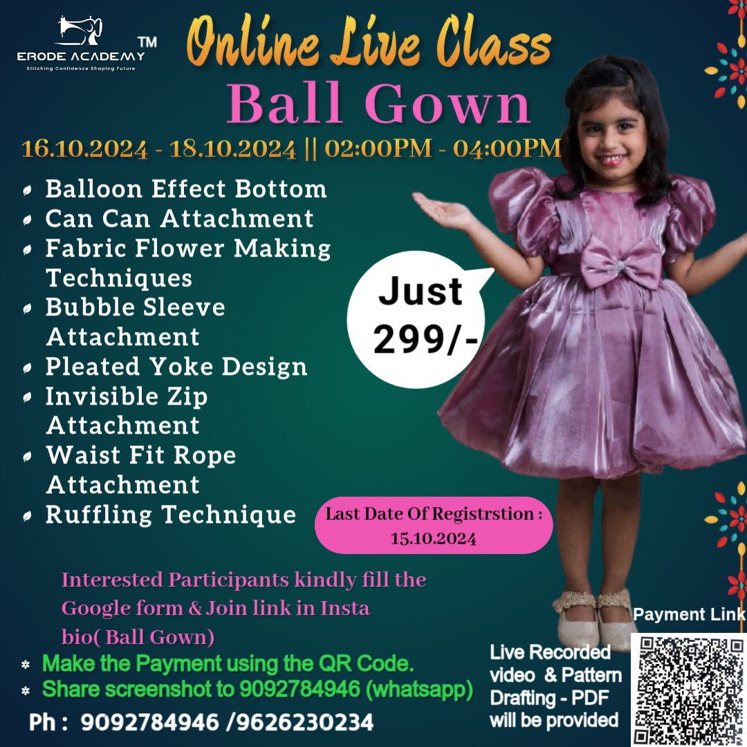 Ball Gown Making Class