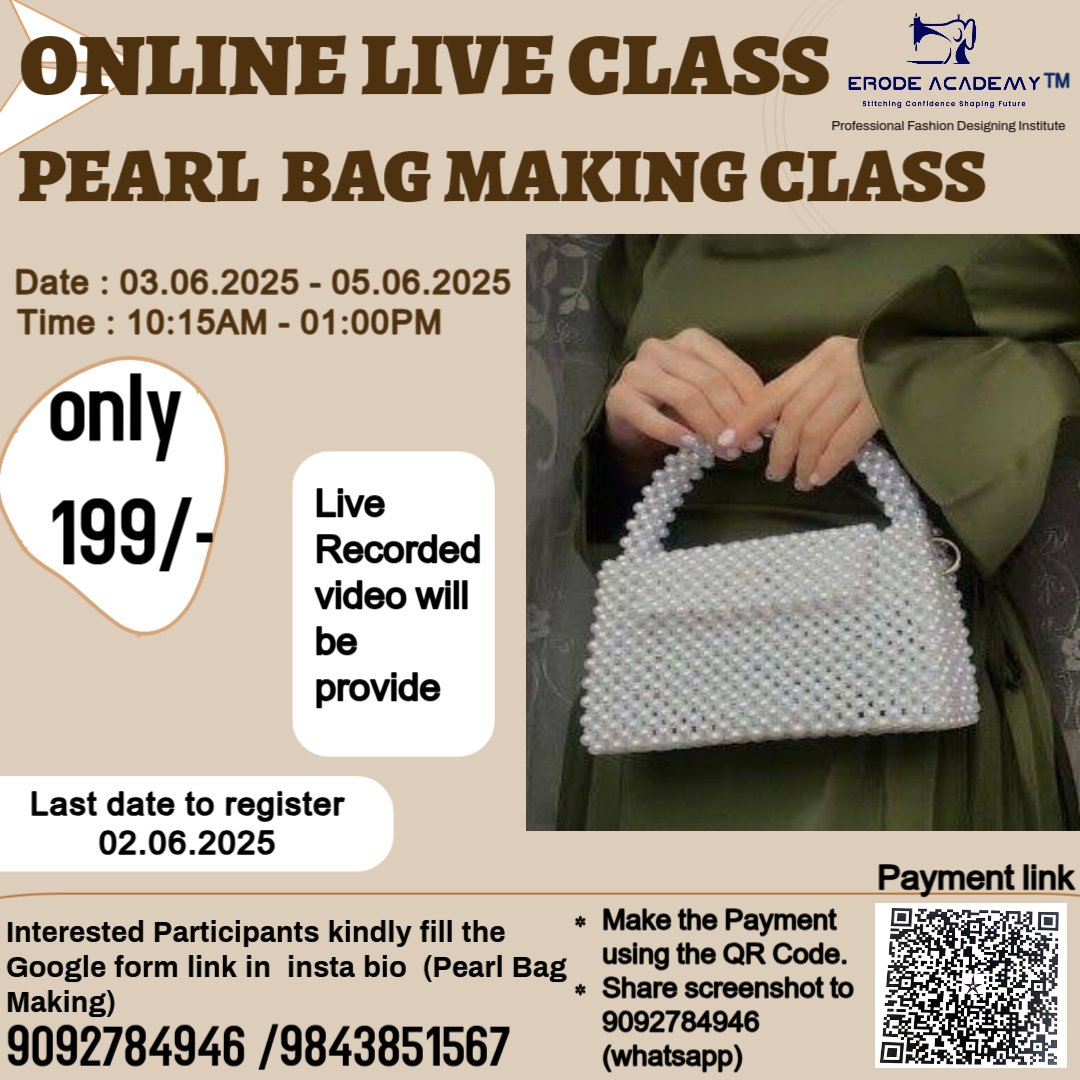 Pearl Bag Making Class
