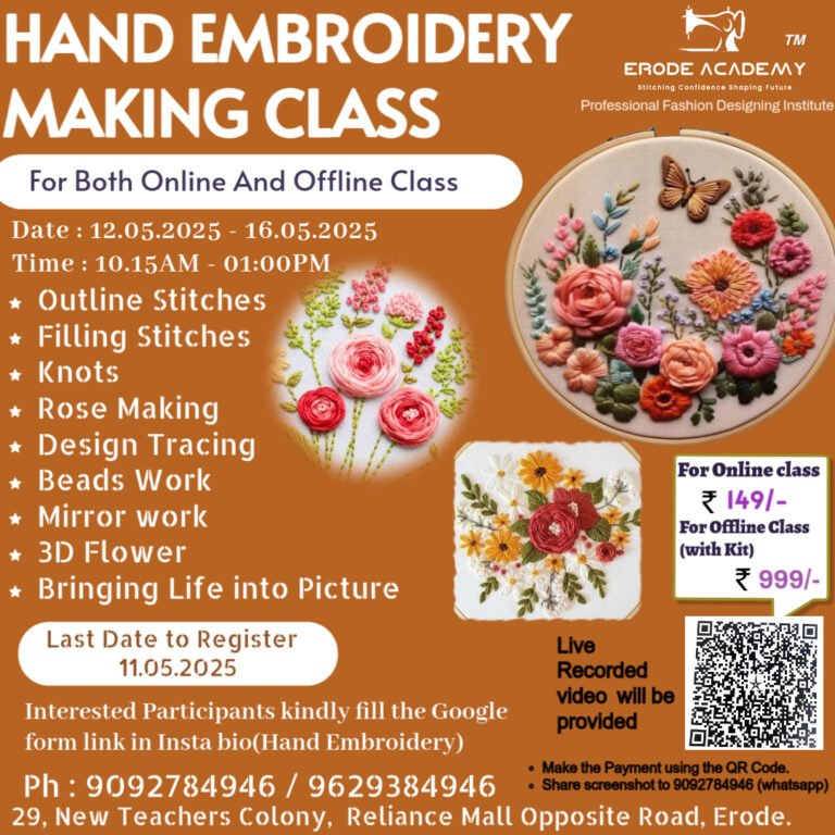Hand Embroidery Class