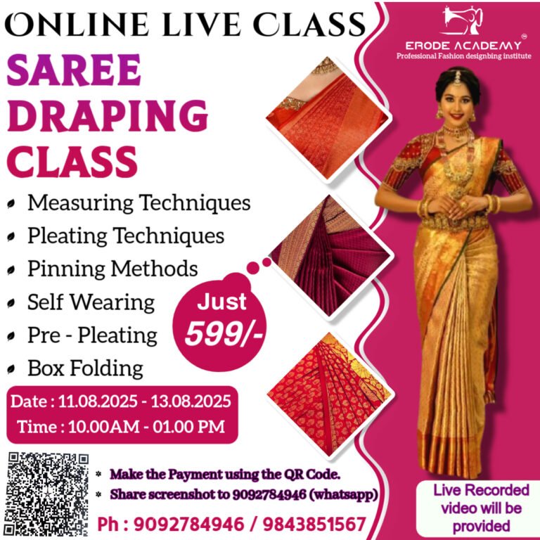 Saree Pre Pleating Class