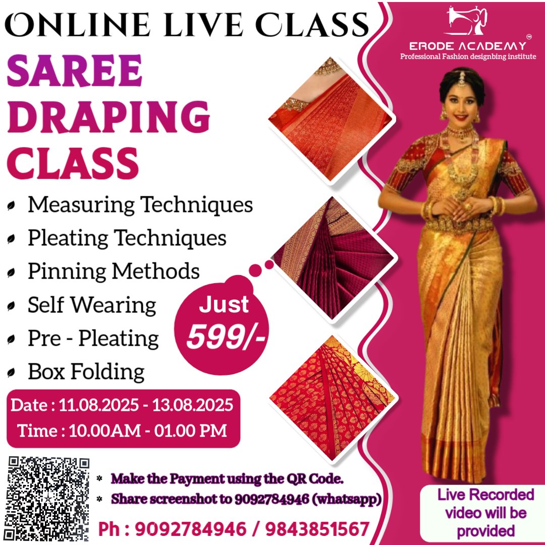 Saree Pre Pleating Class