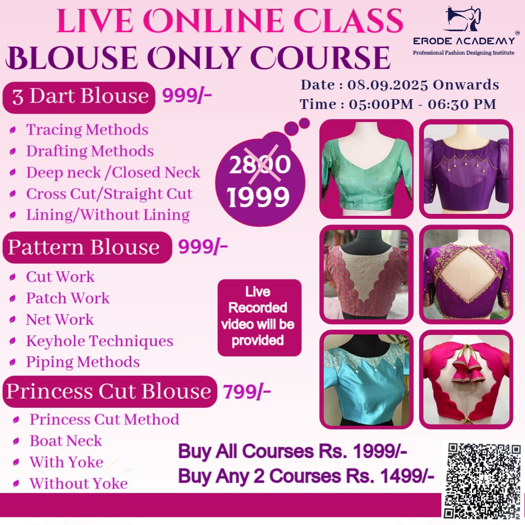 Blouse Only Class (Batch – 3)