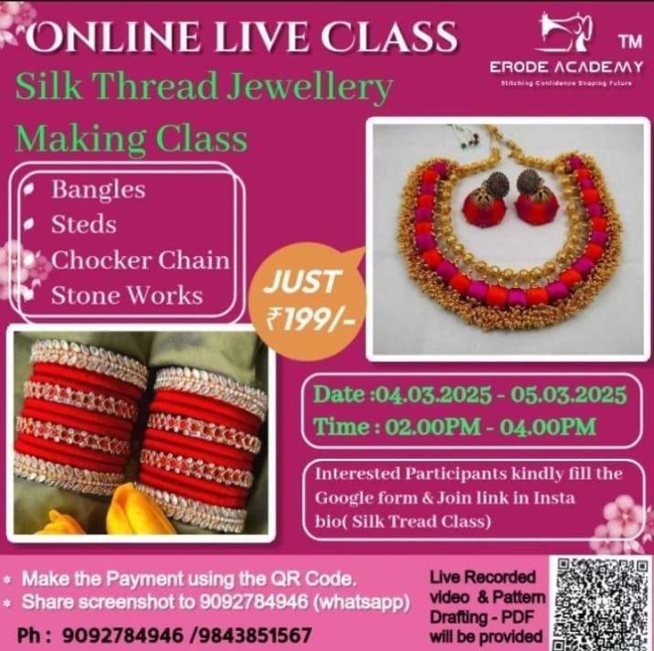 Silk Thread Jewellery Making Class