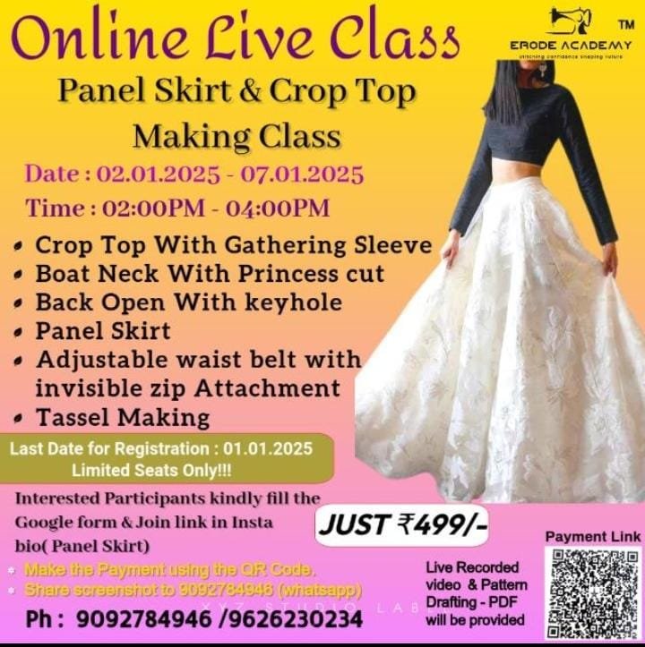 Panel Skirt And Crop Top