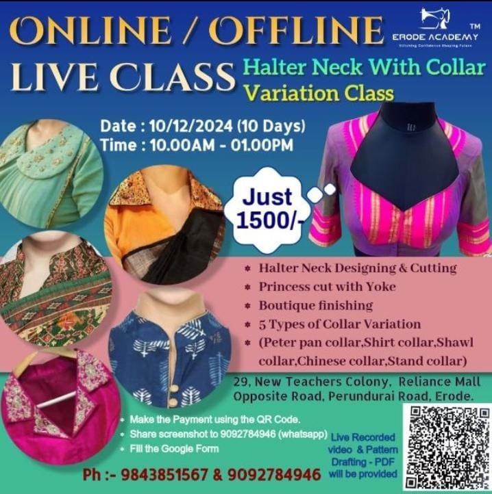 Halter Neck with Collar Variation Class