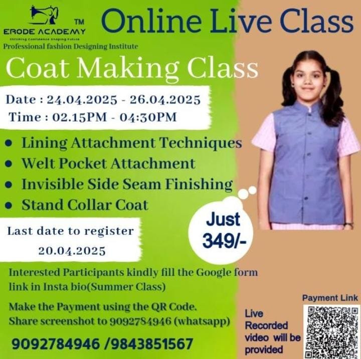 Uniform Coat Making Class