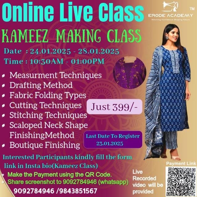 Kameez Maki With Scallop Neck