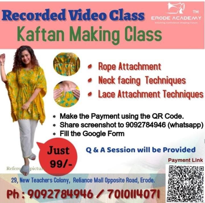 kaftan Making Class