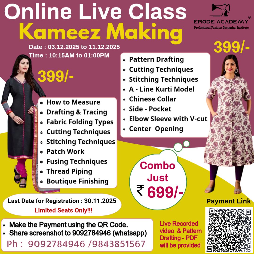 Kameez And A-line Kurti Making